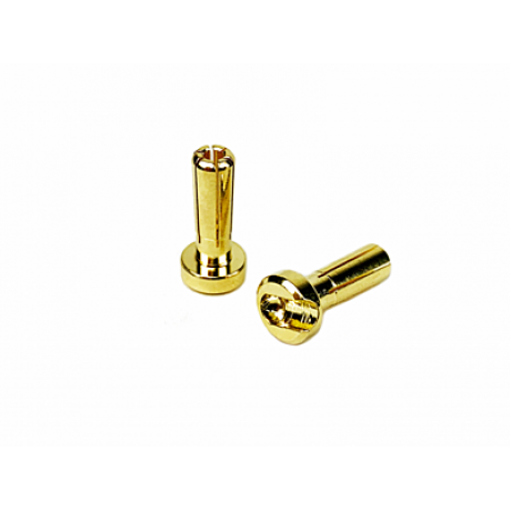 1UP RACING LowPro Bullet Plugs 4mm (2pcs)
