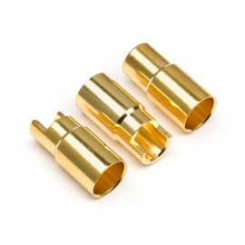 HPI FEMALE GOLD CONNECTORS (6.0MM DIA)  (3pcs) 
