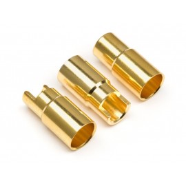 HPI FEMALE GOLD CONNECTORS (6.0MM DIA)  (3pcs)