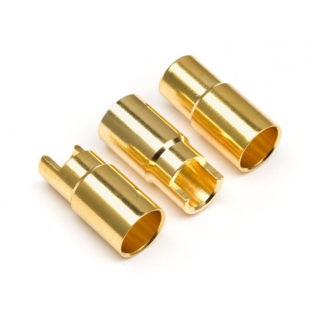 HPI FEMALE GOLD CONNECTORS (6.0MM DIA)  (3pcs)