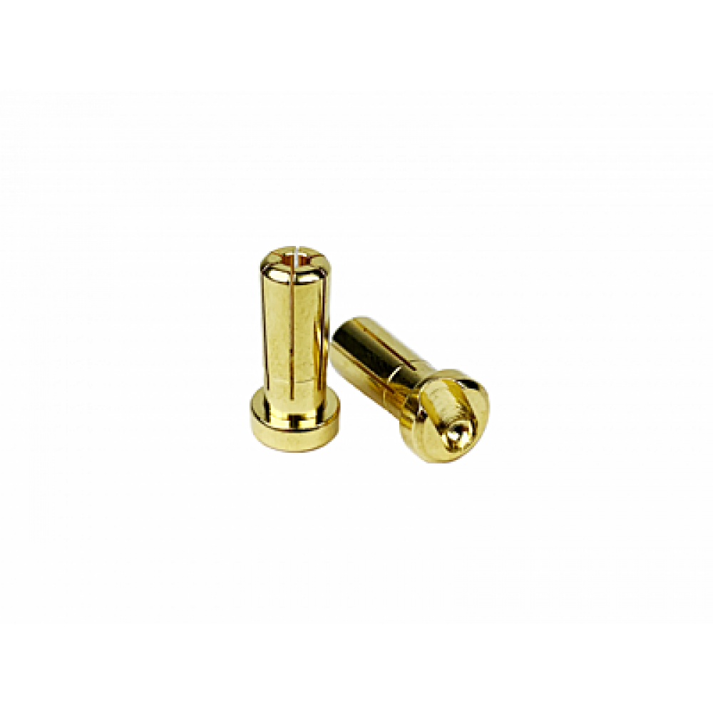 1UP RACING LowPro Bullet Plugs 5mm (10pcs)
