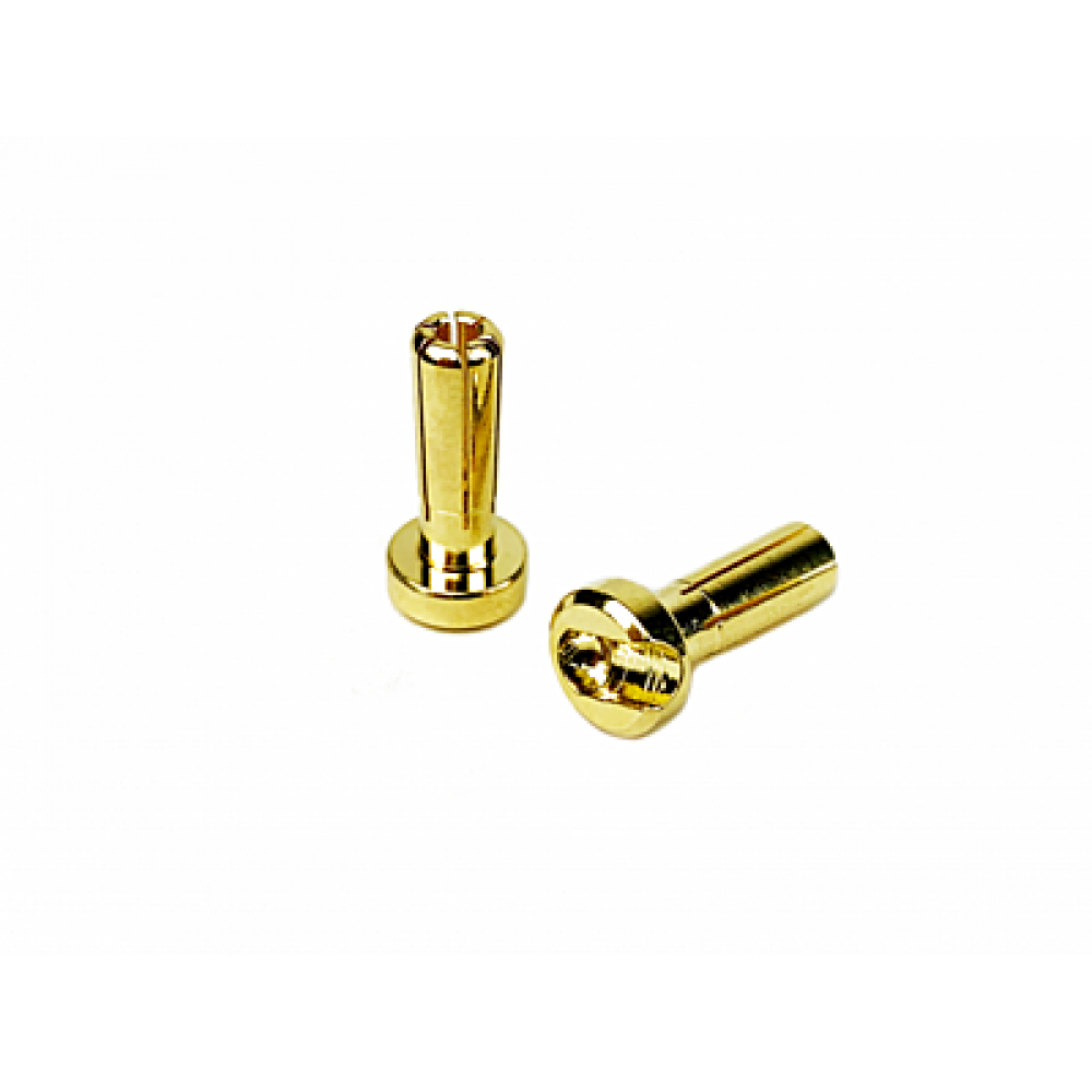1UP RACING LowPro Bullet Plugs 4mm (10pcs)
