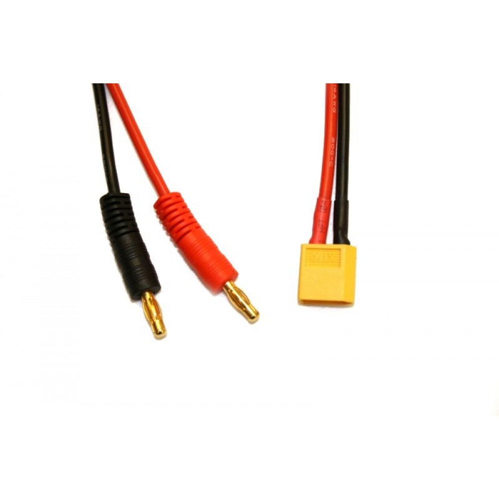 HSP H-Speed Ladekabel XT60 30cm 14AWG XT60 4mm Goldkontakt 2,5mm  (1pcs)