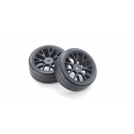 KYOSHO FATH701BKM PRE-GLUED TYRES TC 1:10 FAZER 2.0 (2pcs) MEDIUM