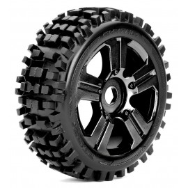ROAPEX Buggy 1:8 tyre RHYTHM on Black wheels 17mm (4pcs)
