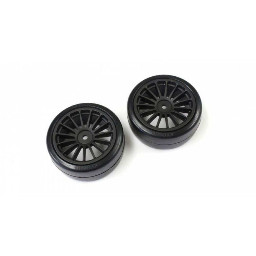 KYOSHO FAT302BK Drift Tire(Pre-glued/Black)FAZER (2pcs)