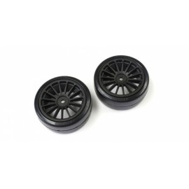 KYOSHO Drift Tire(Pre-glued/Black)FAZER FAT302BK (2pcs)