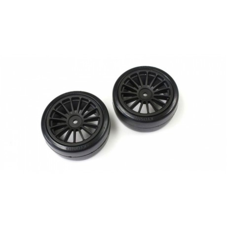 KYOSHO FAT302BK Drift Tire(Pre-glued/Black)FAZER (2pcs)