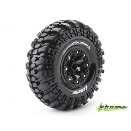 LOUISE RC 2.2" SUPERSOFT Black Wheel CRAWLER 12mm (2pcs)