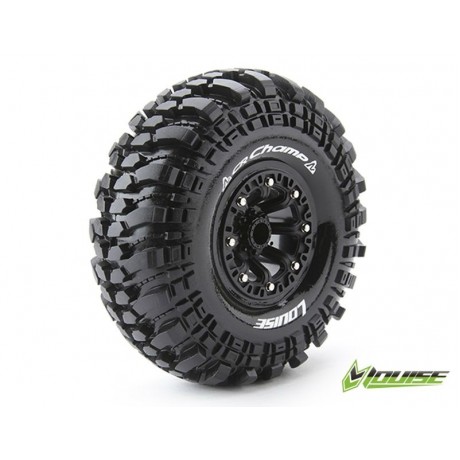 LOUISE RC 2.2" SUPERSOFT Black Wheel CRAWLER 12mm (2pcs)