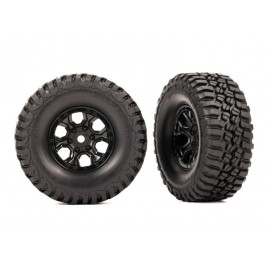 TRAXXAS 9774 BFGoodrich MT T/A KM3 tires on 1.0 rims black TRX-4M FUN24 (2pcs) 