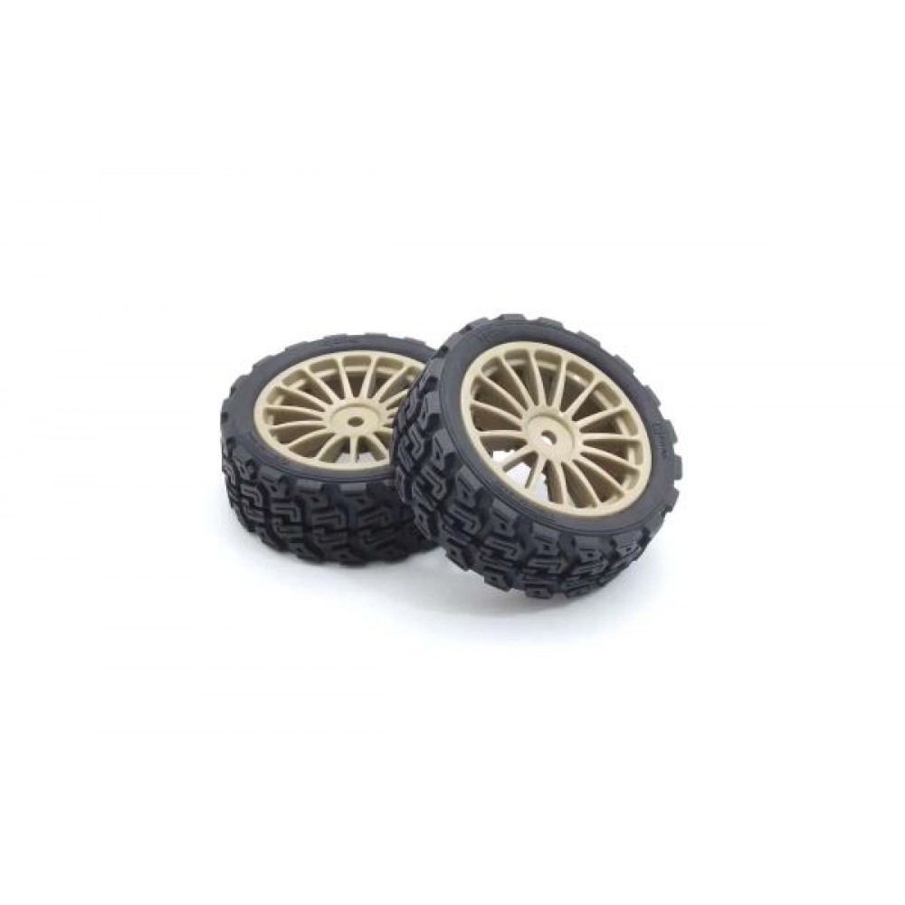 KYOSHO FATH708GM Pre-Glued Tyres Rostyle Plate 1:10 Fazer 2.0 (2pcs) 