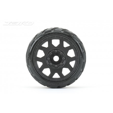 JETKO EX King Cobra LP Belted 3.8 Black Wheel MAXX 17mm (2pcs)