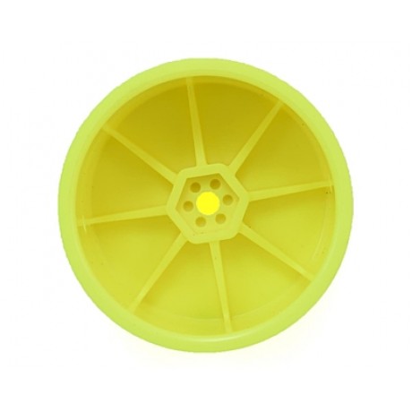 SCHUMACHER 1/10 Wheel Rear - Neon Yellow (5 pairs)