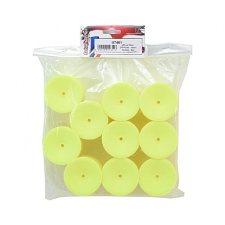 SCHUMACHER 1/10 Wheel Rear - Neon Yellow (5 pairs)