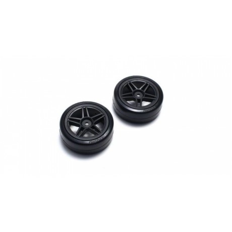 KYOSHO FAT303BK Drift Tire Front(10Spoke/BK/24mm)  (2pcs)