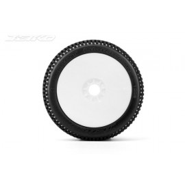 JETKO Dirt Slinger Super Soft 1:8 Buggy Pre-glued White Revo Rims (2pcs) 