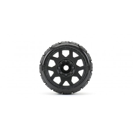 JETKO EX Tomahawk LowProfile 3.8" Belted Tyre Black Wheel MAXX (2pcs)