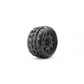 JETKO EX Tomahawk LowProfile 3.8" Belted Tyre Black Wheel MAXX (2pcs) 