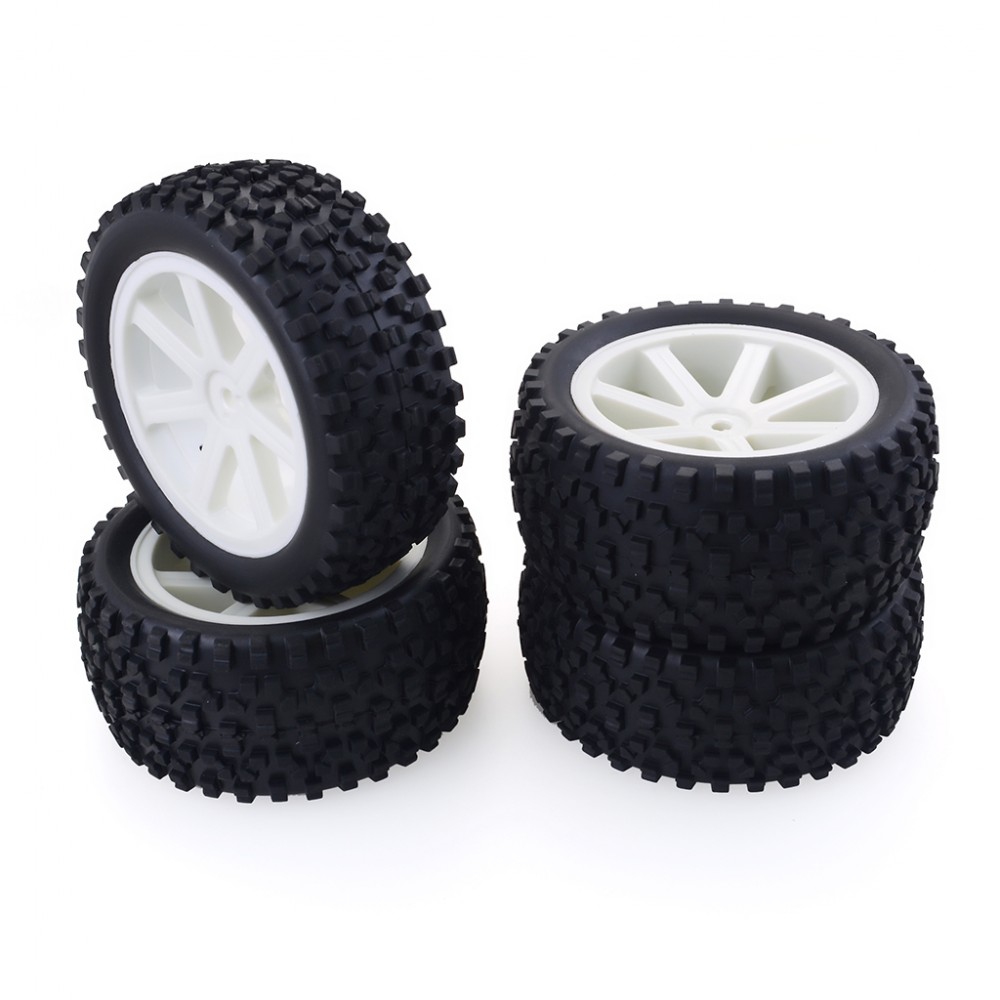 ZN RACING 1/10 BUGGY TYRES WHITE (4pcs)