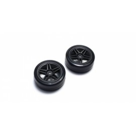 KYOSHO Drift Tire Rear (10Spoke/BK/24mm) FAT304BK (2pcs)