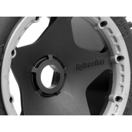 HPI DIRT ON BLACK WHEEL 1/5 BAJA (2pcs) 