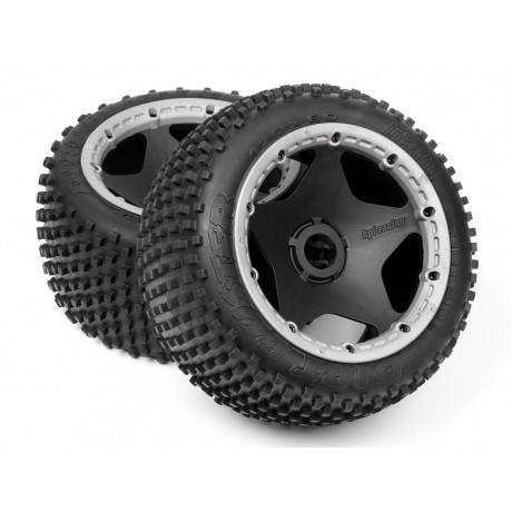 HPI DIRT ON BLACK WHEEL 1/5 BAJA (2pcs)