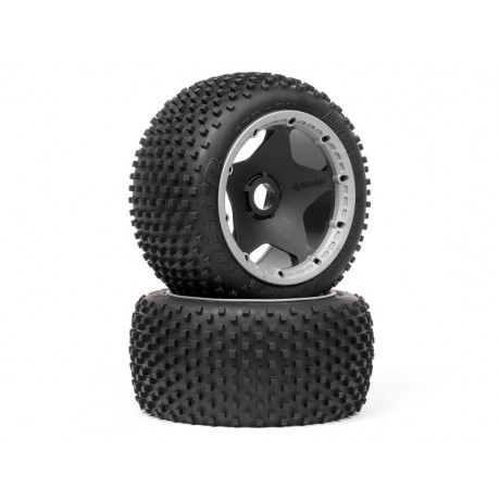 HPI DIRT ON BLACK WHEEL 1/5 BAJA (2pcs)