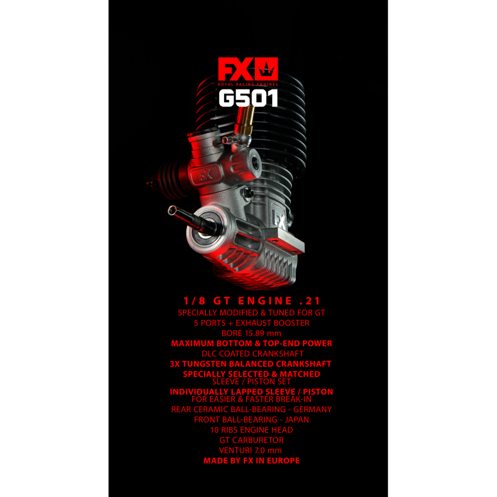 FX G501 - COMBO: ENGINE + MUFFLER 2168 + MANIFOLD GT
