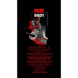 FX G501 - COMBO: ENGINE + MUFFLER 2168 + MANIFOLD GT