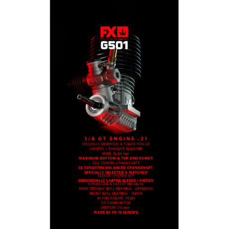 FX G501 - COMBO: ENGINE + MUFFLER 2168 + MANIFOLD GT