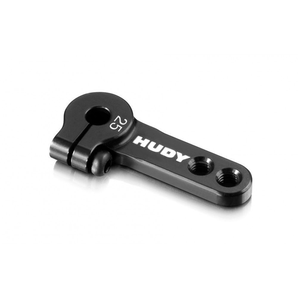 HUDY ALU CLAMP SERVO HORN - FUTABA, SAVÖX - 2-HOLE M3 - 25T 