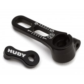 HUDY ALU ADJUSTABLE CLAMP STEERING SERVO HORN - 25T 
