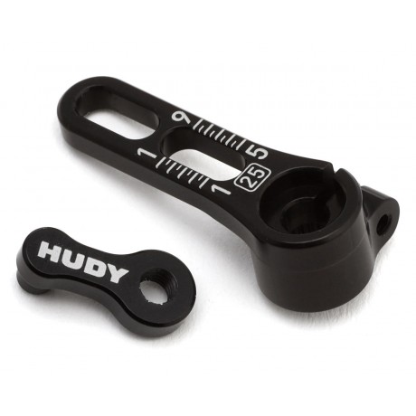 HUDY ALU ADJUSTABLE CLAMP STEERING SERVO HORN - 25T 