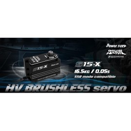HD POWER S15 Brushless Low Profil SSR MG for Xray X4 (15kg/0.06s) 