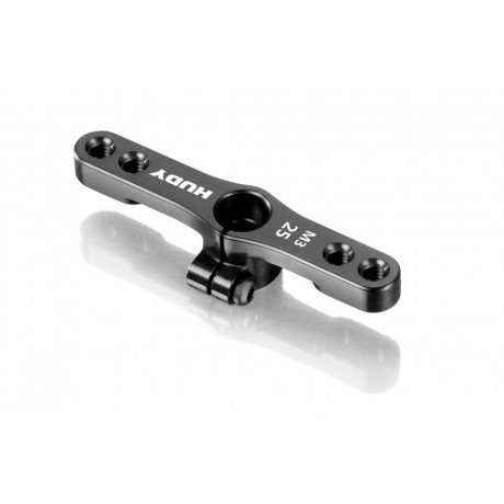 HUDY - Alu Clamp Throttle Servo Horn - M3 Thread - Futaba, Savöx - 25T 
