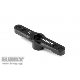 HUDY  Alu Throttle Servo Horn - KO JR Sanwa Airt. - 23T