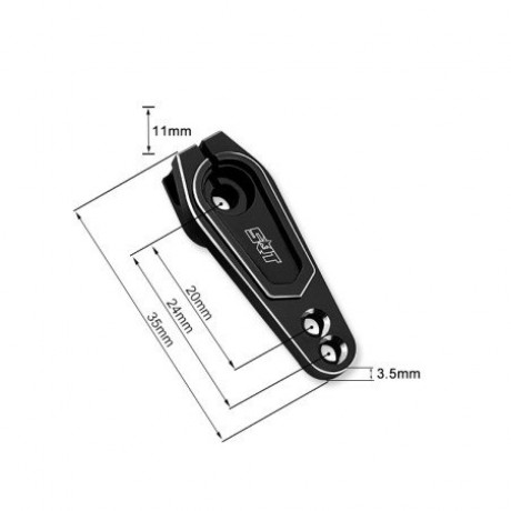 SRT TR-X7 25T ALUMINUM SERVO HORN OFFSET 11mm L-24mm