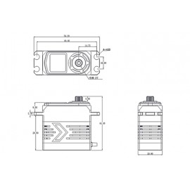 SRT BH927S SSR (0.07s/27.0kg/8.4V) Brushless Servo 