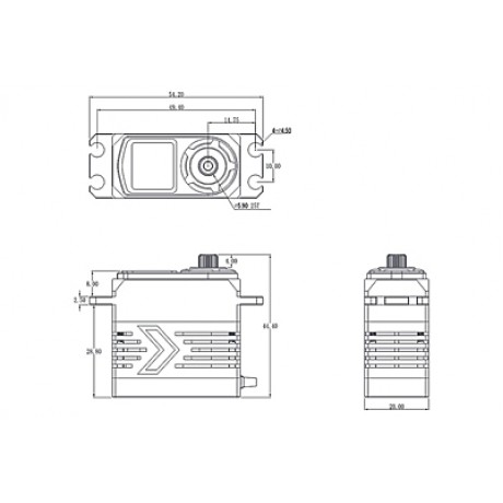 SRT BH927S SSR (0.07s/27.0kg/8.4V) Brushless Servo