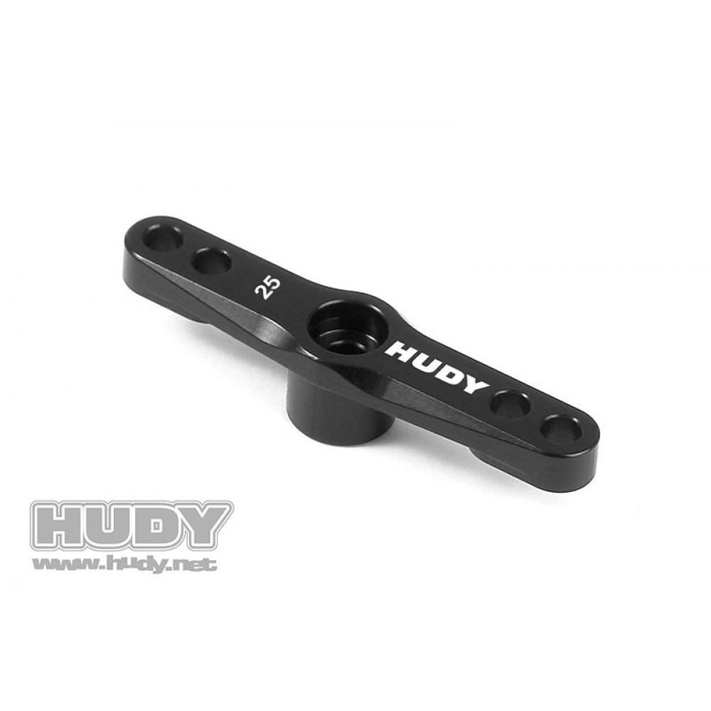 HUDY - ALU THROTTLE SERVO HORN - FUTABA & SAVOX - 25T - V2 
