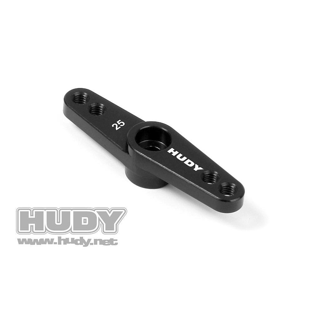 HUDY Alu Throttle Servo Horn - Futaba  Savöx - Off set 2-Hole M3 - 25T - V2