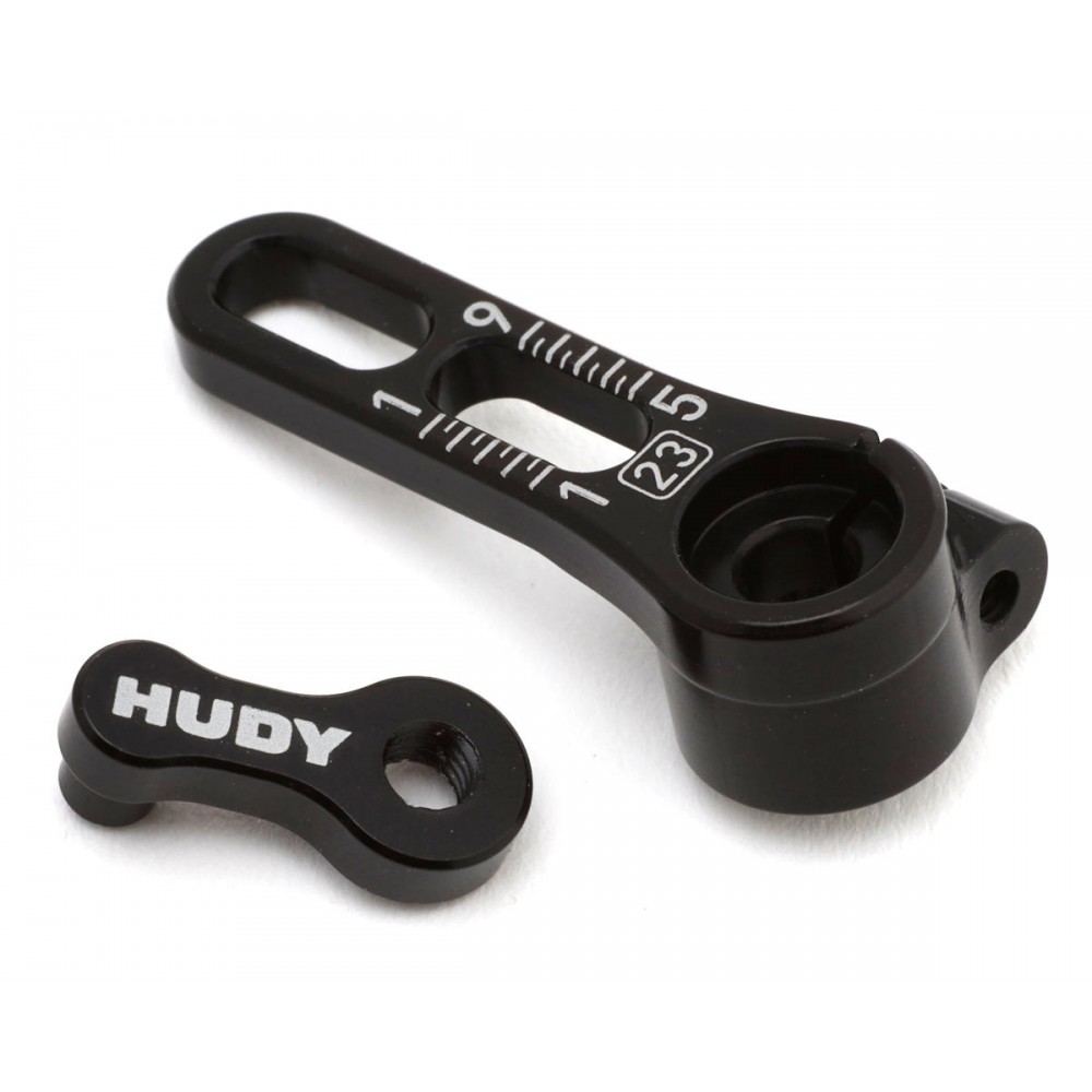 HUDY ALU ADJUSTABLE CLAMP STEERING SERVO HORN - 23T