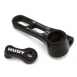HUDY ALU ADJUSTABLE CLAMP STEERING SERVO HORN - 23T 