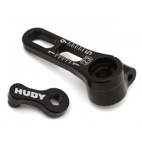 HUDY ALU ADJUSTABLE CLAMP STEERING SERVO HORN - 23T