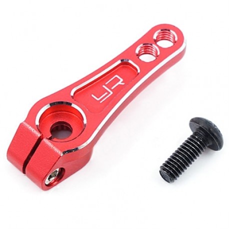 YEAH RACING Aluminum Servo Arm Horn for Futaba Savox Power HD Blue Bird 25T (Red)