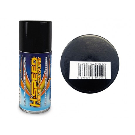 H-SPEED Lexan spray black 150ml 