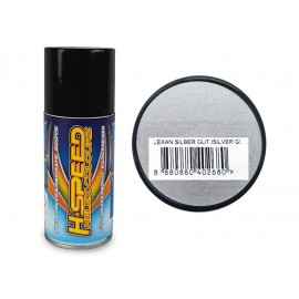 H-SPEED Lexan Spray silver glitter 150ml       