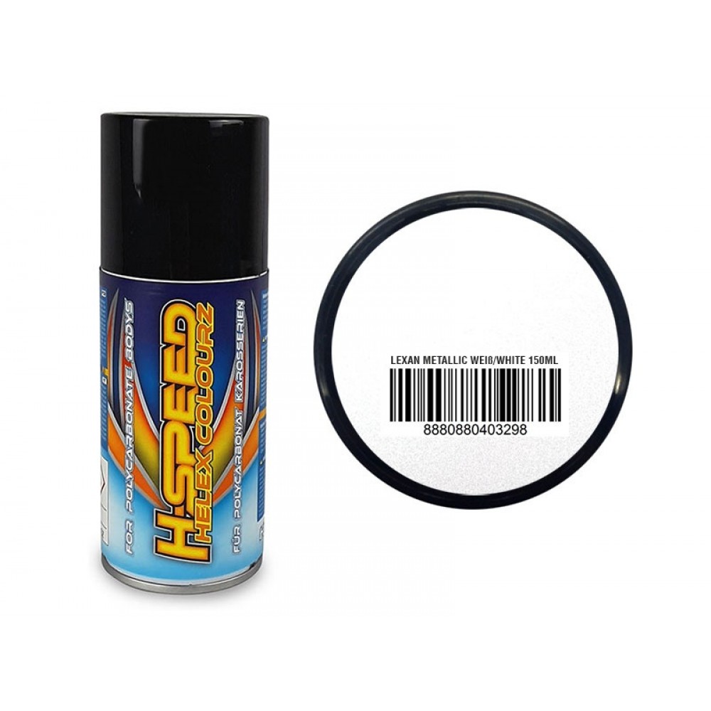 H-SPEED Lexan Spray metallic white 150ml 