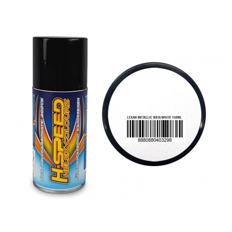H-SPEED Lexan Spray metallic white 150ml 